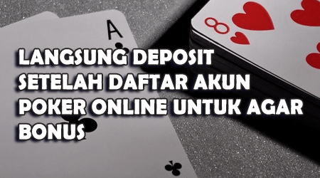 deposit langsung di agen poker online
